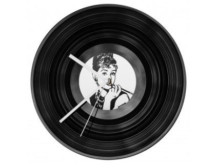 Gramofonové hodiny - Audrey Hepburn