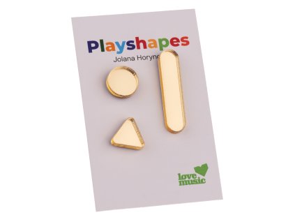 KUK 0326 playshapes zrcadlové náušnice