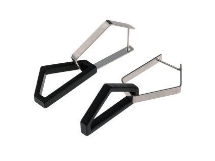 penta frame KUK 0239 zapinaci nausnice z chirurgicke oceli plexiskla ceska vyroba design lovemusic