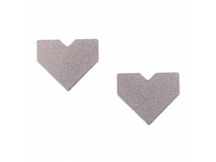 ocelove nausnice pecky srdce